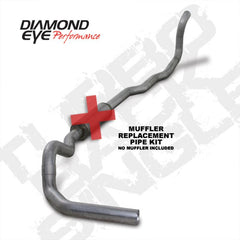 DEP Turbo Back Exhaust Kit AL - Black Patch Performance - DIAMK4211ARP