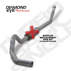DEP Turbo Back Exhaust Kit AL - Black Patch Performance - DIAMK4212ARP