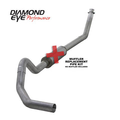 DEP Turbo Back Exhaust Kit AL - Black Patch Performance - DIAMK4212ARP