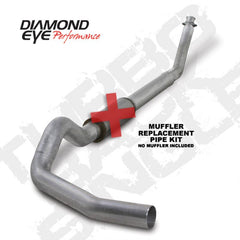 DEP Turbo Back Exhaust Kit AL - Black Patch Performance - DIAMK5216ARP