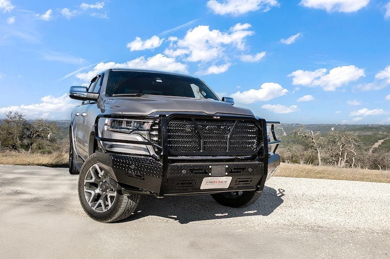 25-26 Ram 1500 Frontier Truck Gear Original Series Gloss Black Front Bumper - 300425004 - Black Patch Performance - FRON300425004