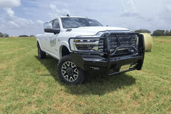 25-26 Ram 2500/3500 Frontier Truck Gear Original Series Gloss Black Front Bumper - 300425007 - Black Patch Performance - FRON300425007