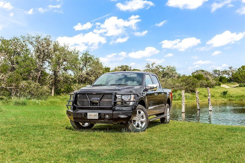 21-23 Ford F150 Frontier Truck Gear Original Series Gloss Black Front Bumper - 300521009 - Black Patch Performance - FRON300521009