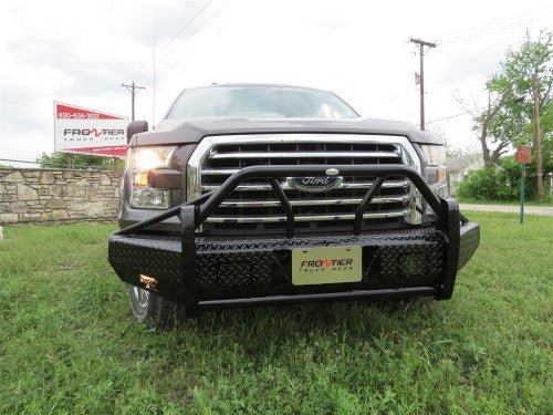 24-26 Ford F150 Frontier Truck Gear Xtreme Series Gloss Black Front Bumper - 600524006 - Black Patch Performance - FRON600524006