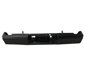 19 - 22 New Model Ram 1500 Trail FX Rear Diamond Plate Bumper - Black Patch Performance - FX1017