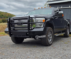 11-16 Ford F250/F350 Trail FX Front Diamond Plate Bumper - Made in the USA - Black Patch Performance - FX3000A