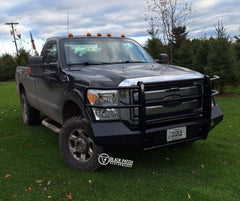 11-16 Ford F250/F350 Trail FX Front Diamond Plate Bumper - Made in the USA - Black Patch Performance - FX3000A