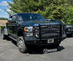 [Scratch & Dent] 11-16 Ford F250/F350 Trail FX Front Diamond Plate Bumper - Black Patch Performance - FX3000A-SAND