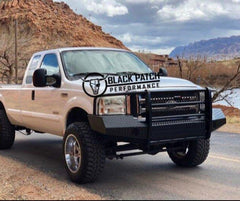 [Scratch & Dent] 05-07 Ford F250/F350 Trail FX Front Diamond Plate Bumper - Black Patch Performance - FX3002A-SAND