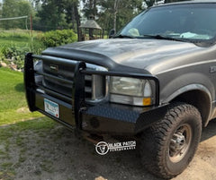 [Scratch & Dent] 99-04 Ford F250/F350 Trail FX Front Diamond Plate Bumper - Black Patch Performance - FX3003A-SAND