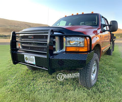 [Scratch & Dent] 99-04 Ford F250/F350 Trail FX Front Diamond Plate Bumper - Black Patch Performance - FX3003A-SAND
