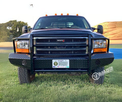 [Scratch & Dent] 99-04 Ford F250/F350 Trail FX Front Diamond Plate Bumper - Black Patch Performance - FX3003A-SAND
