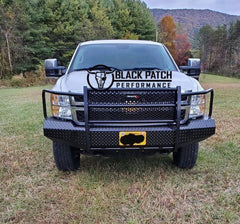 11-14 Chevrolet 2500/3500 Trail FX Front Diamond Plate Bumper - Made in the USA - Black Patch Performance - FX3004A