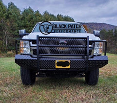 11-14 Chevrolet 2500/3500 Trail FX Front Diamond Plate Bumper - Made in the USA - Black Patch Performance - FX3004A