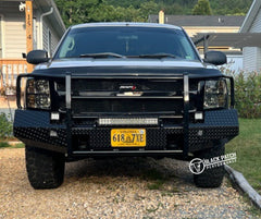 07-13 Chevrolet 1500 Trail FX Front Diamond Plate Bumper - Made in the USA - Black Patch Performance - FX3007A