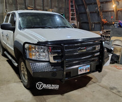 [Scratch & Dent] 07-13 Chevrolet 1500 Trail FX Front Diamond Plate Bumper - Black Patch Performance - FX3007A-SAND