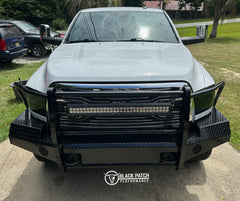 10-18 Ram 2500/3500 Trail FX Front Diamond Plate Bumper - Made in the USA - Black Patch Performance - FX3008A