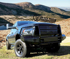 [Scratch & Dent] 10-18 Ram 2500/3500 Trail FX Front Diamond Plate Bumper - Black Patch Performance - FX3008A-SAND