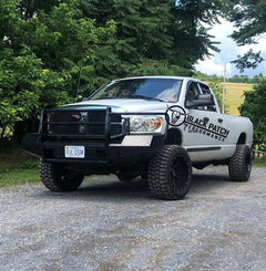 06-09 Dodge Ram 2500/3500 Trail FX Front Diamond Plate Bumper - Made in the USA - Black Patch Performance - FX3009A