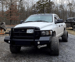 03-05 Dodge Ram 2500/3500 Trail FX Front Diamond Plate Bumper - Made in the USA - Black Patch Performance - FX3010A