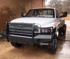 [Scratch & Dent] 94-02 Dodge Ram 2500/3500 Trail FX Front Diamond Plate Bumper - Black Patch Performance - FX3011A-SAND