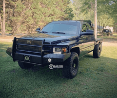 [Scratch & Dent] 94-02 Dodge Ram 2500/3500 Trail FX Front Diamond Plate Bumper - Black Patch Performance - FX3011A-SAND