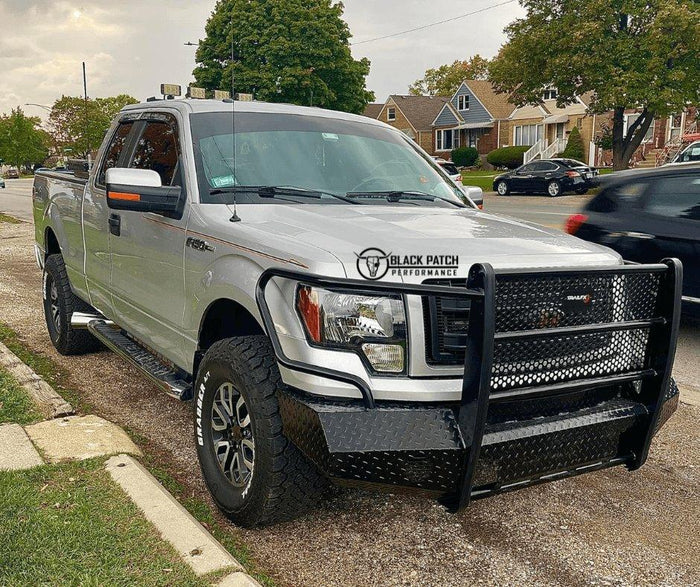 [Scratch & Dent] 09-14 Ford F150 Trail FX Front Diamond Plate Bumper - Black Patch Performance - FX3013A-SAND