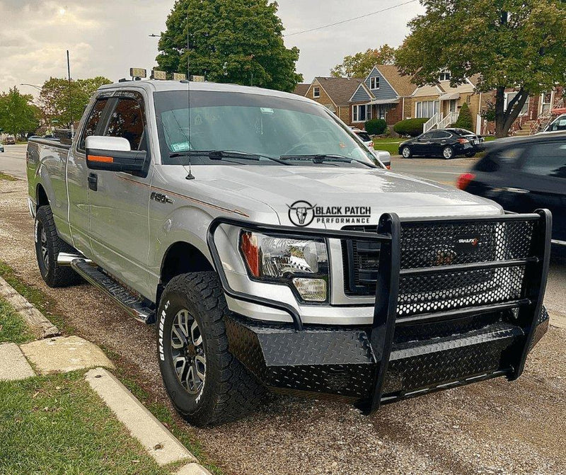 [Scratch & Dent] 09-14 Ford F150 Trail FX Front Diamond Plate Bumper - Black Patch Performance - FX3013A-SAND