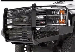 15-19 Chevrolet 2500/3500 Trail FX Front Diamond Plate Bumper - Made in the USA - Black Patch Performance - FX3021A