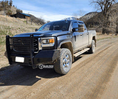 15-19 GMC 2500/3500 Trail FX Front Diamond Plate Bumper - Made in the USA - Black Patch Performance - FX3022A