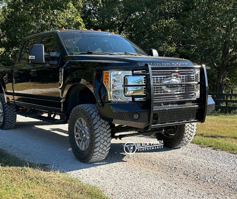 [Scratch & Dent] 17-22 Ford F250/F350 Trail FX Front Diamond Plate Bumper - Black Patch Performance - FX3023A-SAND