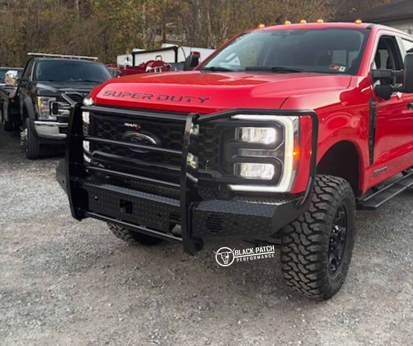 [Scratch & Dent] 23-26 Ford F250/F350 Trail FX Front Diamond Plate Bumper - Black Patch Performance - FX3032A-SAND