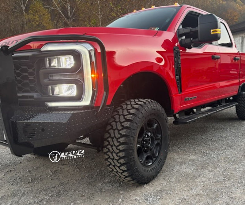 [Scratch & Dent] 23-26 Ford F250/F350 Trail FX Front Diamond Plate Bumper - Black Patch Performance - FX3032A-SAND