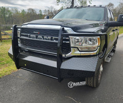 19-24 Ram 2500/3500 Trail FX Front Diamond Plate Bumper - Made in the USA - Black Patch Performance - FX3034A