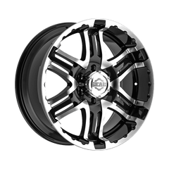 713MB-8905310 18X9 5X135 (+10) G/A 713MB Double Pump (HB 87) - Black Patch Performance - GEAR713MB8905310