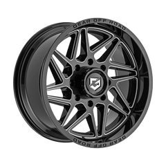 761BM-2126844 20X12 6X135 / 6X5.50 (-44) G/A 761BM Ratio (HB 106.2) - Black Patch Performance - GEAR761BM2126844