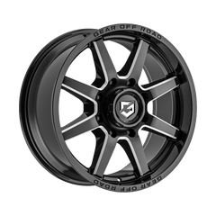 762BM-2105019 20X10 5X150 (-19) G/A 762BM Pivot (HB 110.2) - Black Patch Performance - GEAR762BM2105019