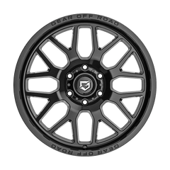 763B-7908318 17X9 6X135 / 6X5.50 (+18) G/A 763B Raid (HB 106.2) - Black Patch Performance - GEAR763B7908318