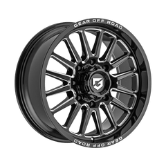 764BM-2128144 20X12 8X6.50 (-44) G/A 764BM (HB 125.2) - Black Patch Performance - GEAR764BM2128144