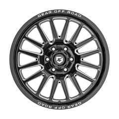 764BM-2128144 20X12 8X6.50 (-44) G/A 764BM (HB 125.2) - Black Patch Performance - GEAR764BM2128144