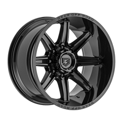 765B-2226844 22X12 6X135 / 6X5.50 (-44) G/A 765B (HB 106.2) - Black Patch Performance - GEAR765B2226844
