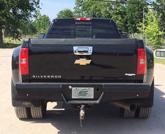 2011-2019 Chevy Silverado & GMC Sierra 2500/3500 HD Rear Replacement Bumper - Black Patch Performance - HD20410