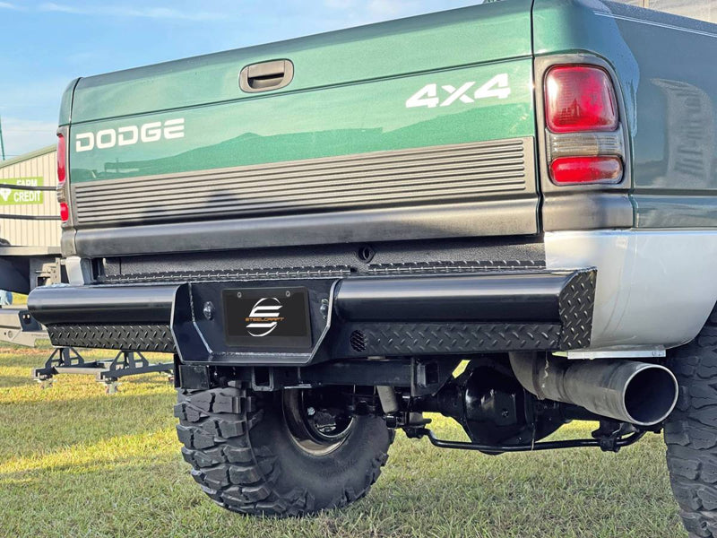 1994-2002 Dodge Ram 2500/3500 HD Rear Replacement Bumper - Black Patch Performance - HD22200