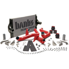 Intercooler Upgrade, Includes Boost Tubes (red powder-coated) for 1994-1997 Ford F250/F350 7.3L Power Stroke - Belts and Cooling from Black Patch Performance