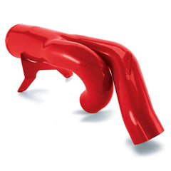 Intercooler Upgrade, Includes Boost Tubes (red powder-coated) for 1994-1997 Ford F250/F350 7.3L Power Stroke - Belts and Cooling from Black Patch Performance