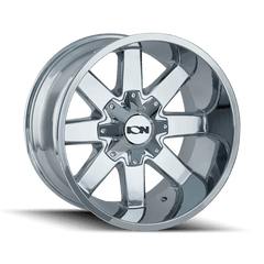 20x10 ION 141 8x6.5 8x170 Offset ( - 19) Center Bore (130.8) Style #141 | 141 - 2176C - Black Patch Performance - ION1412176C