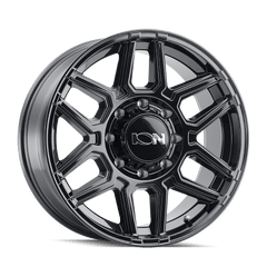 20x9 ION 146 8x6.5 Offset (0) Center Bore (125.2) Style #146 | 146 - 2981GB - Black Patch Performance - ION1462981GB