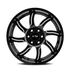 20x9 ION 151 8x6.5 Offset (0) Center Bore (125.2) Style #151 | 151 - 2981M0 - Black Patch Performance - ION1512981M0