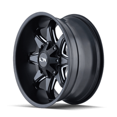 20x9 ION 181 5x5 5x5.5 Offset ( - 12) Center Bore (87) Style #181 | 181 - 2952M12 - Black Patch Performance - ION1812952M12