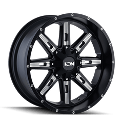 20x9 ION 184 5x5 5x5.5 Offset (18) Center Bore (87) Style #184 | 184 - 2952M18 - Black Patch Performance - ION1842952M18